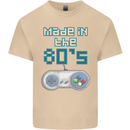 Made in the 80's Funny Birthday Retro Mens Cotton T-Shirt Tee Top Sand