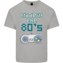 Made in the 80's Funny Birthday Retro Mens Cotton T-Shirt Tee Top Sports Grey
