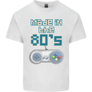 Made in the 80's Funny Birthday Retro Mens Cotton T-Shirt Tee Top White