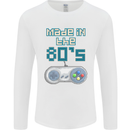 Made in the 80's Funny Birthday Retro Mens Long Sleeve T-Shirt White