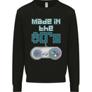 Made in the 80's Funny Birthday Retro Mens Sweatshirt Jumper Black