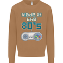 Made in the 80's Funny Birthday Retro Mens Sweatshirt Jumper Caramel Latte