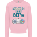 Made in the 80's Funny Birthday Retro Mens Sweatshirt Jumper Light Pink