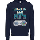 Made in the 80's Funny Birthday Retro Mens Sweatshirt Jumper Navy Blue