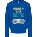 Made in the 80's Funny Birthday Retro Mens Sweatshirt Jumper Royal Blue