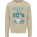 Made in the 80's Funny Birthday Retro Mens Sweatshirt Jumper Sand