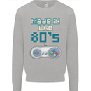 Made in the 80's Funny Birthday Retro Mens Sweatshirt Jumper Sports Grey