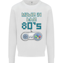 Made in the 80's Funny Birthday Retro Mens Sweatshirt Jumper White