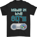 Made in the 80's Funny Birthday Retro Mens T-Shirt 100% Cotton Black