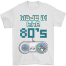 Made in the 80's Funny Birthday Retro Mens T-Shirt 100% Cotton White