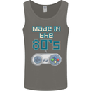 Made in the 80's Funny Birthday Retro Mens Vest Tank Top Charcoal