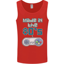 Made in the 80's Funny Birthday Retro Mens Vest Tank Top Red