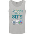 Made in the 80's Funny Birthday Retro Mens Vest Tank Top Sports Grey