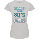 Made in the 80's Funny Birthday Retro Womens Petite Cut T-Shirt Sports Grey