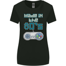Made in the 80's Funny Birthday Retro Womens Wider Cut T-Shirt Black