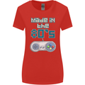 Made in the 80's Funny Birthday Retro Womens Wider Cut T-Shirt Red