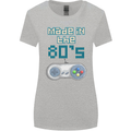 Made in the 80's Funny Birthday Retro Womens Wider Cut T-Shirt Sports Grey