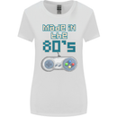 Made in the 80's Funny Birthday Retro Womens Wider Cut T-Shirt White