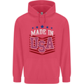 Made in the USA America American Childrens Kids Hoodie Heliconia