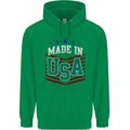 Made in the USA America American Childrens Kids Hoodie Irish Green