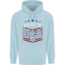 Made in the USA America American Childrens Kids Hoodie Light Blue