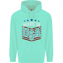 Made in the USA America American Childrens Kids Hoodie Peppermint