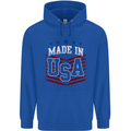 Made in the USA America American Childrens Kids Hoodie Royal Blue