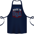Made in the USA America American Cotton Apron 100% Organic Navy Blue