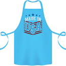 Made in the USA America American Cotton Apron 100% Organic Turquoise