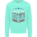 Made in the USA America American Kids Sweatshirt Jumper Peppermint