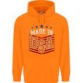 Made in the USA America American Mens 80% Cotton Hoodie Orange