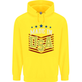 Made in the USA America American Mens 80% Cotton Hoodie Yellow