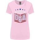 Made in the USA America American Womens Wider Cut T-Shirt Light Pink