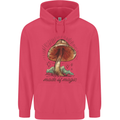 Made of Magic Mushrooms LSD Trippy Childrens Kids Hoodie Heliconia