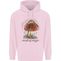 Made of Magic Mushrooms LSD Trippy Childrens Kids Hoodie Light Pink