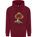 Made of Magic Mushrooms LSD Trippy Childrens Kids Hoodie Maroon