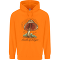 Made of Magic Mushrooms LSD Trippy Childrens Kids Hoodie Orange