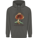 Made of Magic Mushrooms LSD Trippy Childrens Kids Hoodie Storm Grey