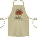 Made of Magic Mushrooms LSD Trippy Cotton Apron 100% Organic Khaki