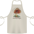 Made of Magic Mushrooms LSD Trippy Cotton Apron 100% Organic Natural