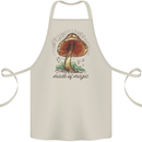 Made of Magic Mushrooms LSD Trippy Cotton Apron 100% Organic Natural