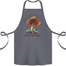Made of Magic Mushrooms LSD Trippy Cotton Apron 100% Organic Steel