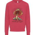 Made of Magic Mushrooms LSD Trippy Kids Sweatshirt Jumper Heliconia