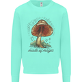 Made of Magic Mushrooms LSD Trippy Kids Sweatshirt Jumper Peppermint