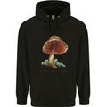 Made of Magic Mushrooms LSD Trippy Mens 80% Cotton Hoodie Black