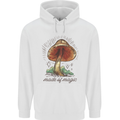 Made of Magic Mushrooms LSD Trippy Mens 80% Cotton Hoodie White