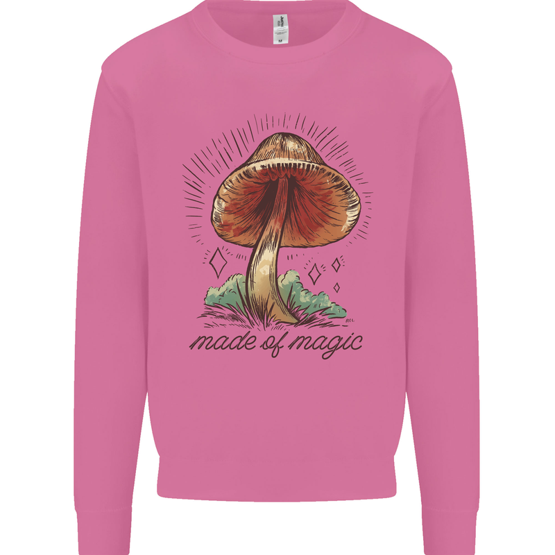 Made of Magic Mushrooms LSD Trippy Mens Sweatshirt Jumper Azalea
