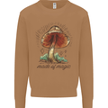 Made of Magic Mushrooms LSD Trippy Mens Sweatshirt Jumper Caramel Latte