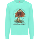Made of Magic Mushrooms LSD Trippy Mens Sweatshirt Jumper Peppermint