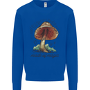 Made of Magic Mushrooms LSD Trippy Mens Sweatshirt Jumper Royal Blue